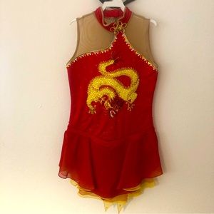 Beaded Competition skating dress size 4/6 ladies
